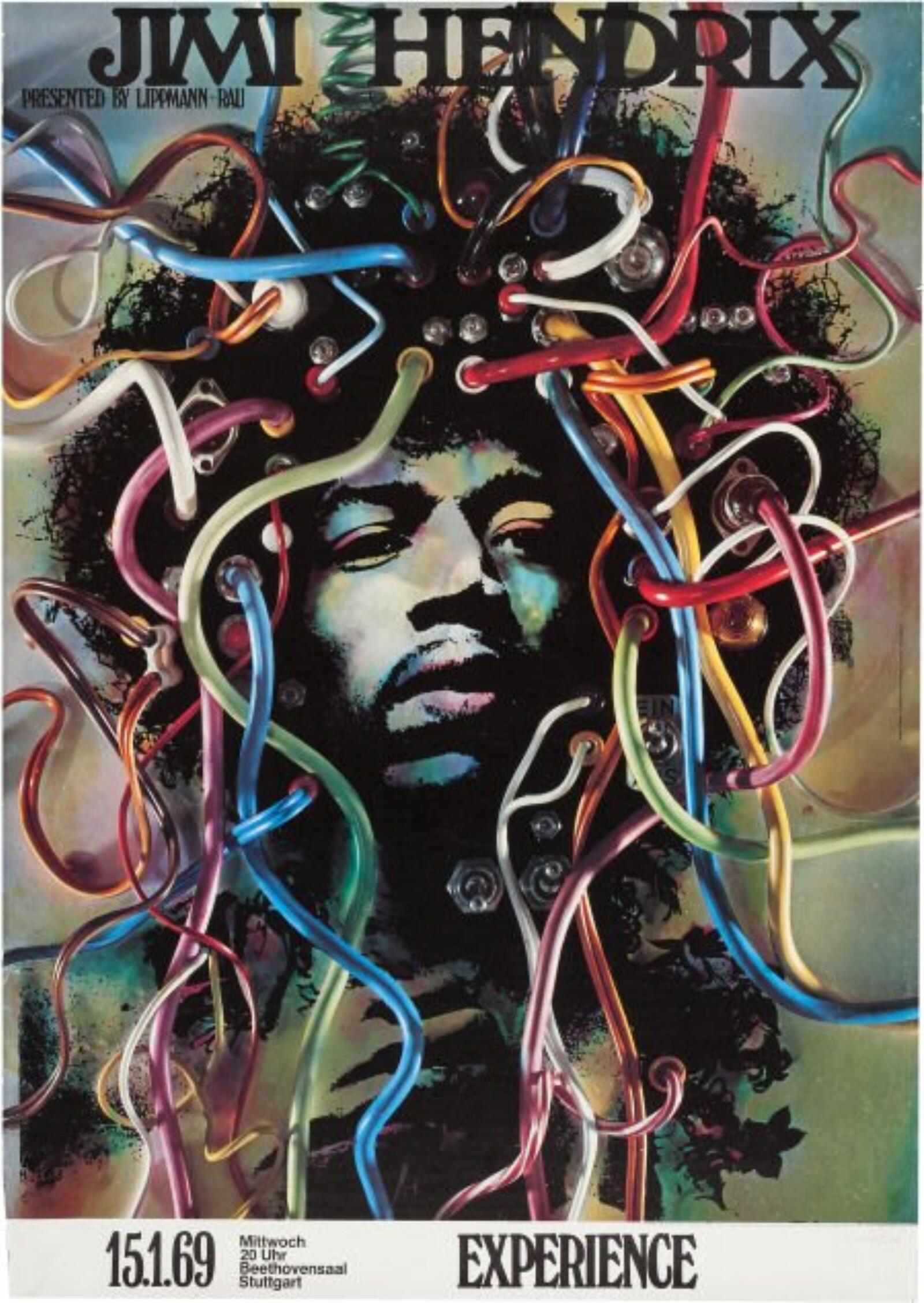 Jimi Hendrix Poster – Alliance Graphique Internationale (AGI