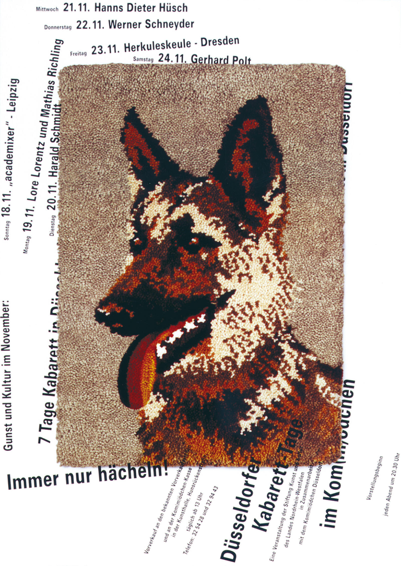 Poster for the political cabaret 